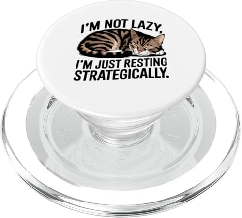 Cute I'm Just Resting Cat Moms Dads & Fans Playful Novelty PopSockets PopGrip für MagSafe von Trendy Tamale