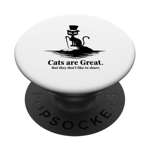 Lustige Katzen sind großartig, niedliche neue Mütter, Väter und Fans, verspielte Neuheit PopSockets Klebender PopGrip von Trendy Tamale