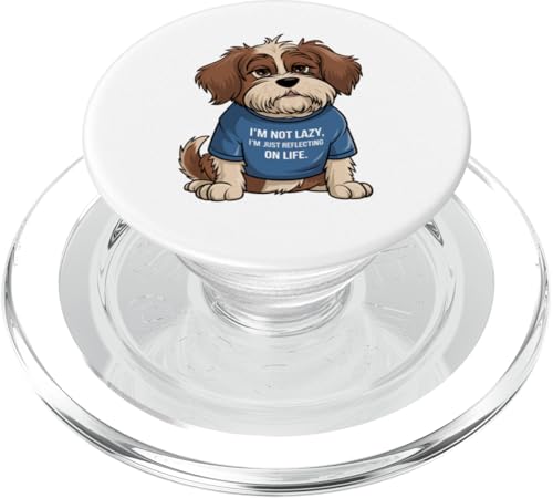 Lustiger Hundeliebhaber, niedlicher fauler Hund, Mütter, Väter und Fans, verspielte Neuheit PopSockets PopGrip für MagSafe von Trendy Tamale