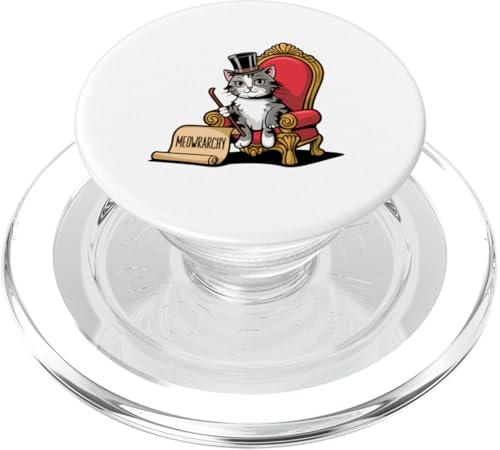 Lustiger Katzenliebhaber, Meowrarchy für Mütter, Väter, verspielte Neuheit PopSockets PopGrip für MagSafe von Trendy Tamale