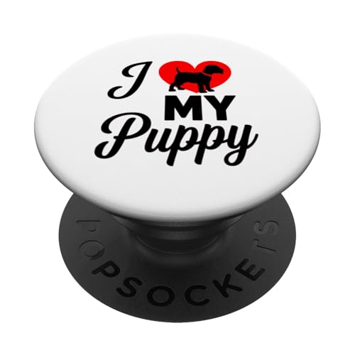 Lustiges "I Love My Puppy Cool" für Hundemütter und Väter PopSockets Klebender PopGrip Lustiges "I Love My Puppy Cool" für Hundemütter und Väter PopSockets Klebender PopGrip von Trendy Tamale