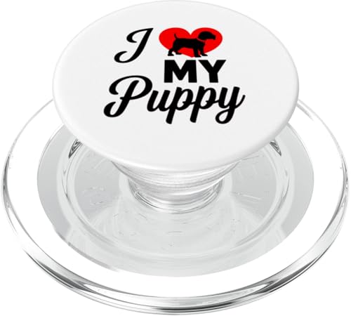 Lustiges "I Love My Puppy Cool" für Hundemütter und Väter PopSockets PopGrip für MagSafe Lustiges "I Love My Puppy Cool" für Hundemütter und Väter PopSockets PopGrip für MagSafe von Trendy Tamale