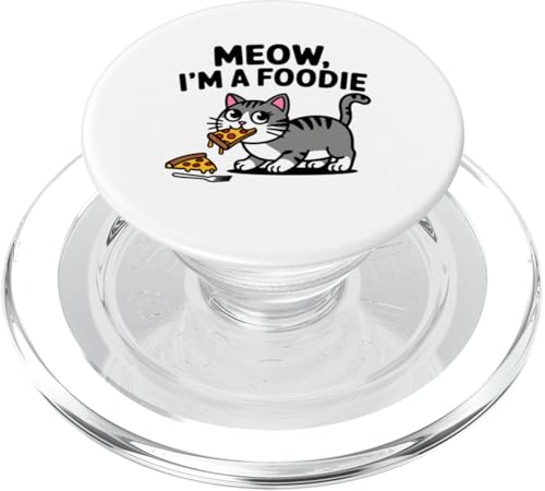 Meow I'm a Foodie Cat Cute For Moms Dads Fan Verspielte Neuheit PopSockets PopGrip für MagSafe von Trendy Tamale