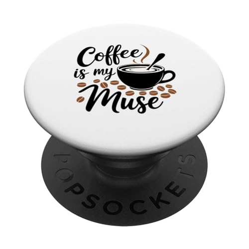 New Coffee is My Muse Lustiger Kaffeetrinker, Neuheit für Java-Liebhaber PopSockets Klebender PopGrip New Coffee is My Muse Lustiger Kaffeetrinker, Neuheit für Java-Liebhaber PopSockets Klebender PopGrip von Trendy Tamale