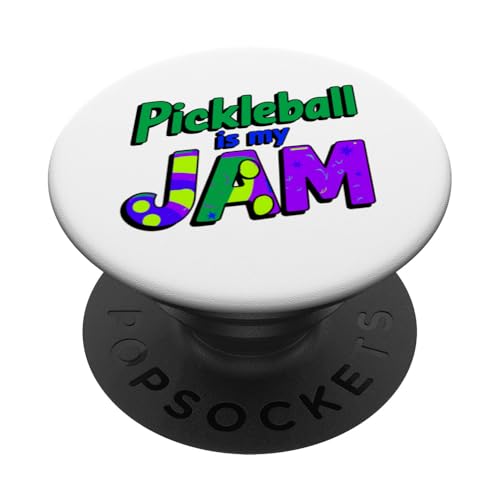 Pickleball Is My Jam Fun Pickleball-Spieler-Neuheit PopSockets Klebender PopGrip von Trendy Tamale