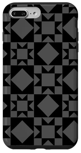 Grau und schwarzer Sternquilt Geometrisches Blockmuster Hülle für iPhone 7 Plus/8 Plus Grau und schwarzer Sternquilt Geometrisches Blockmuster Hülle für iPhone 7 Plus/8 Plus von TrendyGrips