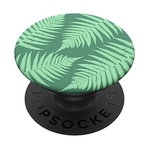 Grüne Farne Wald Blätter Farnblatt Botanisch Natur Wild PopSockets mit austauschbarem PopGrip von TrendyGrips