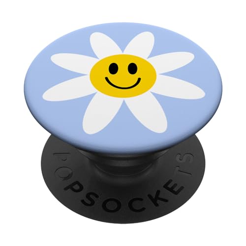 Lächeln Gesicht Daisy Blue Nette Frühlingsblume Happy Smile PopSockets Klebender PopGrip Lächeln Gesicht Daisy Blue Nette Frühlingsblume Happy Smile PopSockets Klebender PopGrip von TrendyGrips