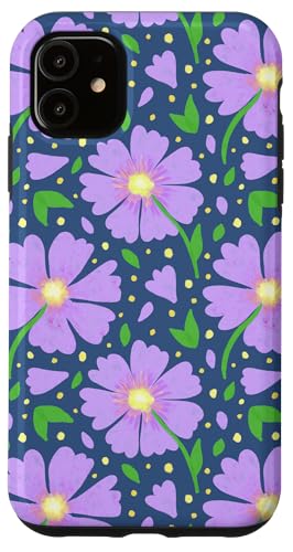 Lila Blüten niedliche ästhetische Aquarellblumenmuster Hülle für iPhone 11 Lila Blüten niedliche ästhetische Aquarellblumenmuster Hülle für iPhone 11 von TrendyGrips