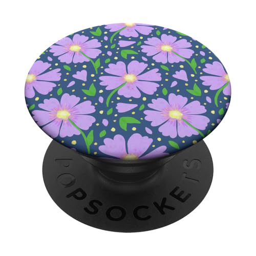Lila Blüten niedliche ästhetische Aquarellblumenmuster PopSockets Klebender PopGrip Lila Blüten niedliche ästhetische Aquarellblumenmuster PopSockets Klebender PopGrip von TrendyGrips