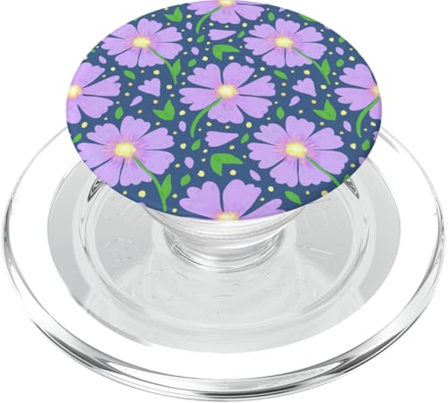 Lila Blüten niedliche ästhetische Aquarellblumenmuster PopSockets PopGrip für MagSafe Lila Blüten niedliche ästhetische Aquarellblumenmuster PopSockets PopGrip für MagSafe von TrendyGrips