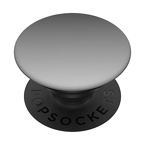 Minimal Grau Farbe Gradient Schick Schiefer Stilvoll Ombre PopSockets PopGrip: Ausziehbarer Sockel und Griff für Handys/Tablets mit Tauschbarem Top von TrendyGrips