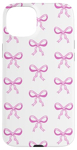 Nette rosa Bögen ziemlich girly Coquette -Bandmuster Hülle für iPhone 15 Plus von TrendyGrips