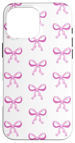 Nette rosa Bögen ziemlich girly Coquette -Bandmuster Hülle für iPhone 16 Pro Max von TrendyGrips