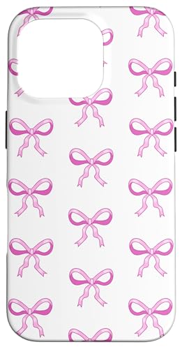 Nette rosa Bögen ziemlich girly Coquette -Bandmuster Hülle für iPhone 16 Pro Nette rosa Bögen ziemlich girly Coquette -Bandmuster Hülle für iPhone 16 Pro von TrendyGrips