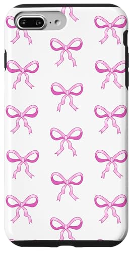 Nette rosa Bögen ziemlich girly Coquette -Bandmuster Hülle für iPhone 7 Plus/8 Plus von TrendyGrips