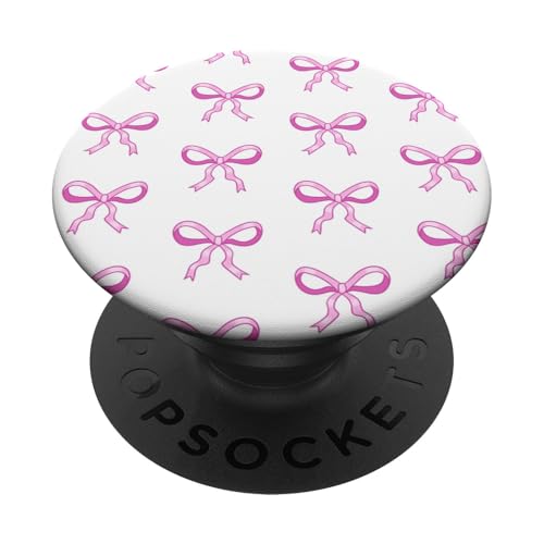 Nette rosa Bögen ziemlich girly Coquette -Bandmuster PopSockets Klebender PopGrip Nette rosa Bögen ziemlich girly Coquette -Bandmuster PopSockets Klebender PopGrip von TrendyGrips