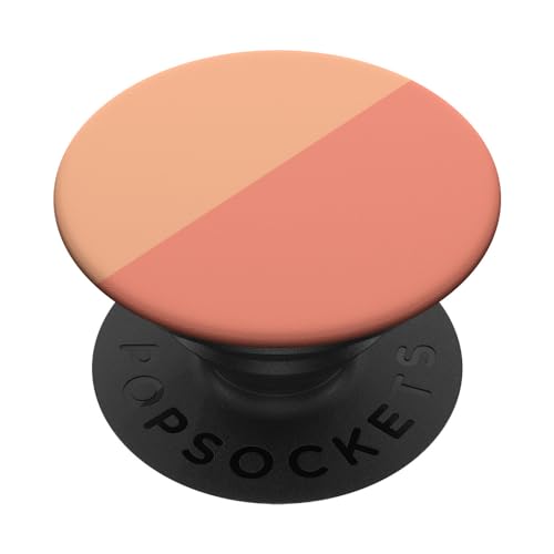 Peach Fuzz Pink Geometrisch Trendfarbe des Jahres 2024 PopSockets mit austauschbarem PopGrip von TrendyGrips