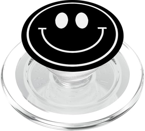 Smile Face Emoticon Weiß Schwarz Glückliches Lächeln 90er Jahre y2k PopSockets PopGrip für MagSafe Smile Face Emoticon Weiß Schwarz Glückliches Lächeln 90er Jahre y2k PopSockets PopGrip für MagSafe von TrendyGrips