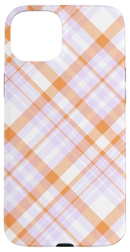 Süß Hellrosa Orange Preppy Karo Kariert Gingham Frühling Hülle für iPhone 15 Plus Süß Hellrosa Orange Preppy Karo Kariert Gingham Frühling Hülle für iPhone 15 Plus von TrendyGrips