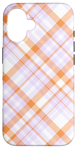 Süß Hellrosa Orange Preppy Karo Kariert Gingham Frühling Hülle für iPhone 16 Süß Hellrosa Orange Preppy Karo Kariert Gingham Frühling Hülle für iPhone 16 von TrendyGrips