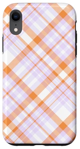 Süß Hellrosa Orange Preppy Karo Kariert Gingham Frühling Hülle für iPhone XR Süß Hellrosa Orange Preppy Karo Kariert Gingham Frühling Hülle für iPhone XR von TrendyGrips