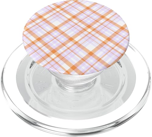 Süß Hellrosa Orange Preppy Karo Kariert Gingham Frühling PopSockets PopGrip für MagSafe Süß Hellrosa Orange Preppy Karo Kariert Gingham Frühling PopSockets PopGrip für MagSafe von TrendyGrips