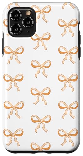 Süße orange Bögen hübsches girly Coquette Ribbon Muster Hülle für iPhone 11 Pro Max Süße orange Bögen hübsches girly Coquette Ribbon Muster Hülle für iPhone 11 Pro Max von TrendyGrips