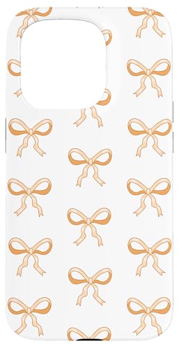 Süße orange Bögen hübsches girly Coquette Ribbon Muster Hülle für iPhone 15 Pro Süße orange Bögen hübsches girly Coquette Ribbon Muster Hülle für iPhone 15 Pro von TrendyGrips