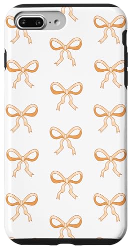 Süße orange Bögen hübsches girly Coquette Ribbon Muster Hülle für iPhone 7 Plus/8 Plus Süße orange Bögen hübsches girly Coquette Ribbon Muster Hülle für iPhone 7 Plus/8 Plus von TrendyGrips