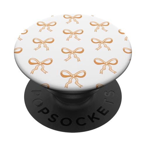 Süße orange Bögen hübsches girly Coquette Ribbon Muster PopSockets Klebender PopGrip Süße orange Bögen hübsches girly Coquette Ribbon Muster PopSockets Klebender PopGrip von TrendyGrips