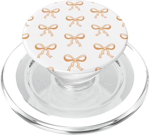 Süße orange Bögen hübsches girly Coquette Ribbon Muster PopSockets PopGrip für MagSafe Süße orange Bögen hübsches girly Coquette Ribbon Muster PopSockets PopGrip für MagSafe von TrendyGrips