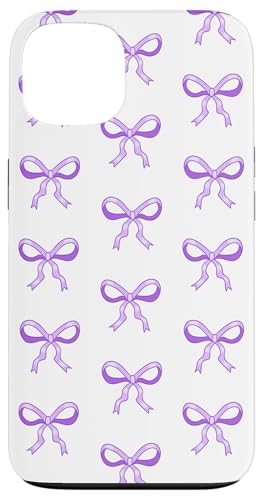 Zierliche lila Bögen süßes hübsches girly Coquette -Band Hülle für iPhone 13 von TrendyGrips