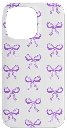 Zierliche lila Bögen süßes hübsches girly Coquette -Band Hülle für iPhone 14 Pro Max von TrendyGrips