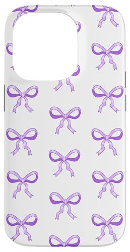 Zierliche lila Bögen süßes hübsches girly Coquette -Band Hülle für iPhone 14 Pro von TrendyGrips
