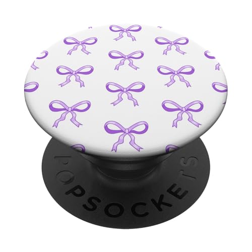 Zierliche lila Bögen süßes hübsches girly Coquette -Band PopSockets Klebender PopGrip Zierliche lila Bögen süßes hübsches girly Coquette -Band PopSockets Klebender PopGrip von TrendyGrips