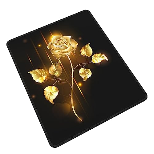 Mauspad, rutschfest, Gummi, Gaming-Matte, dick, langlebig, Schreibtischunterlage, groß, klein, für Laptop, Büro, Zuhause, Schreibtischzubehör/Gold Rose Mauspad, rutschfest, Gummi, Gaming-Matte, dick, langlebig, Schreibtischunterlage, groß, klein, für Laptop, Büro, Zuhause, Schreibtischzubehör/Gold Rose von Tresila