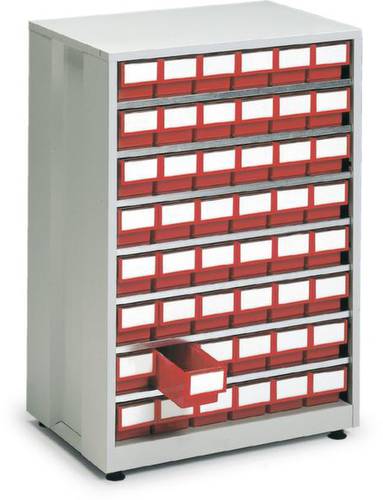 Treston 4840-5 ESD Lagermagazin (B x H x T) 605 x 870 x 410mm Lichtgrau, Rot 1St. von Treston