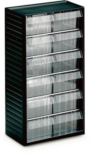 Treston 557-3 ESD Klarsichtmagazin (B x H x T) 310 x 550 x 180mm Anthrazit-Grau, Transparent 1St. von Treston