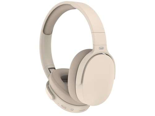 Trevi DJ 12E45 BT Kabelloser Bluetooth-Kopfhörer mit integriertem Mikrofon und MP3-Player, mit klappbarem Kopfbügel, kompatibel mit Smartphone und PC, Betriebsdauer 5-7 Stunden, Aufladen in 1-2 von Trevi