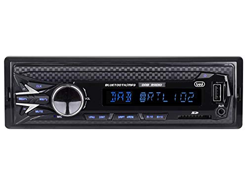 Trevi SCD 5751 DAB, Kabelloses Autoradio, mit DAB, DAB+ und UKW-Radiofunktion 160W, Wireless Verbindung, USB, SD, AUX-IN, Inklusive DAB-Antenne, Alphanumerisches LCD-Display, Schwarz Trevi SCD 5751 DAB, Kabelloses Autoradio, mit DAB, DAB+ und UKW-Radiofunktion 160W, Wireless Verbindung, USB, SD, AUX-IN, Inklusive DAB-Antenne, Alphanumerisches LCD-Display, Schwarz von Trevi