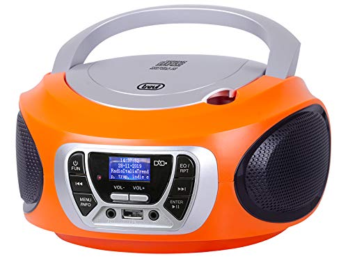 Trevi - Tragbares Stereo-CD-Boombox DAB/DAB+ Radio mit RDS und USB-Eingang mit direkter Wiedergabe von MP3-Dateien von Trevi