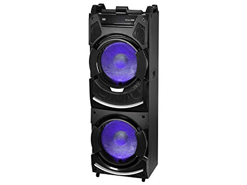 Trevi XFEST XF 4500 DJ Lautsprecher verstärkt mit MP3, USB, MicroSD, AUX-IN, Bluetooth, Zwei Mikrofoneingänge, Luftkühlung, Karaoke Party-Lautsprecher, eingebauter Akku von Trevi