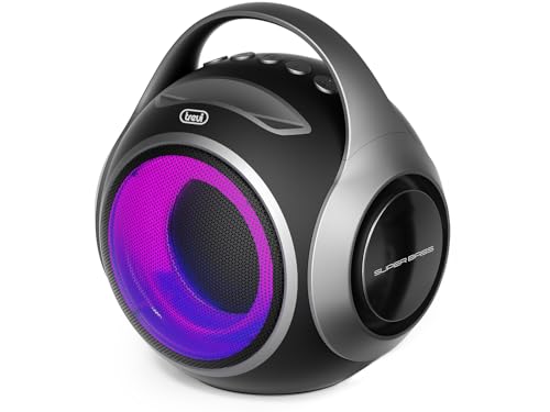Trevi XR 8A 202 Tragbarer Lautsprecher 20 W, kabelloser Lautsprecher mit TWS-Funktion, USB-Anschluss, Micro SD, integrierter Akku, Schwarz Trevi XR 8A 202 Tragbarer Lautsprecher 20 W, kabelloser Lautsprecher mit TWS-Funktion, USB-Anschluss, Micro SD, integrierter Akku, Schwarz von Trevi