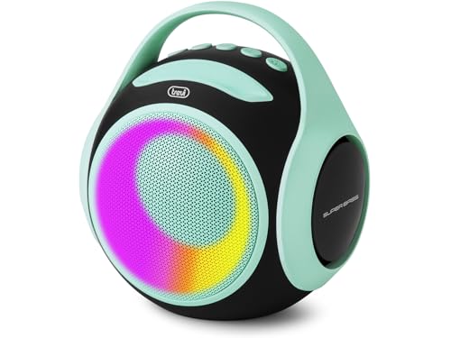 Trevi XR 8A 202 Tragbarer Lautsprecher 20 W, kabelloser Lautsprecher mit TWS-Funktion, USB-Anschluss, Micro SD, integrierter Akku, Türkis Trevi XR 8A 202 Tragbarer Lautsprecher 20 W, kabelloser Lautsprecher mit TWS-Funktion, USB-Anschluss, Micro SD, integrierter Akku, Türkis von Trevi