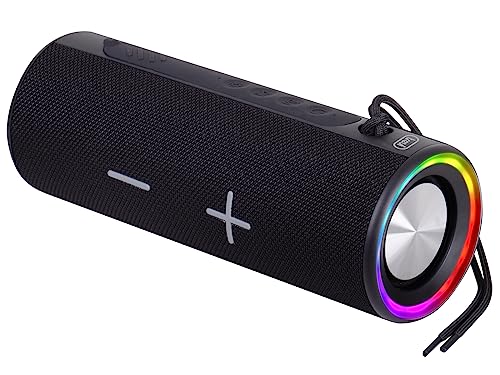 Trevi XR 8A35 Verstärkter tragbarer Lautsprecher 20 W mit Bluetooth, TWS-Funktion, USB, Micro SD, AUX-IN, wasserdicht IPX4, wiederaufladbarer Akku über USB Type-C, Schwarz Trevi XR 8A35 Verstärkter tragbarer Lautsprecher 20 W mit Bluetooth, TWS-Funktion, USB, Micro SD, AUX-IN, wasserdicht IPX4, wiederaufladbarer Akku über USB Type-C, Schwarz von Trevi