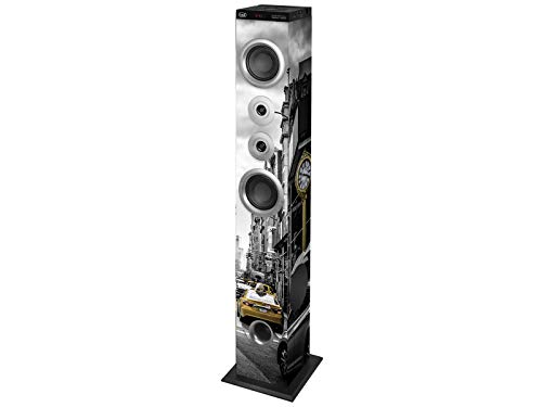 Trevi XT 104 BT Soundtower Turm-Lautsprecher, Bluetooth, MP3, USB, SD, AUX-In, Farbe NY Taxi von Trevi