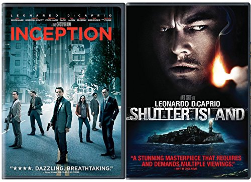 Shutter Island & Inception DVD 2 Pack Leonardo DiCaprio Thriller Double Feature Movie Set von TriStar Pictures