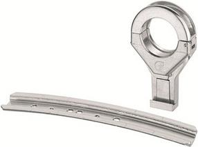 TRIAX MFU-1 Set slim Alu-Schiene 17 cm für 2 LNBs, mit 1 Alu Feedhalter slim 40 (350070) von Triax