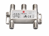 Triax 343014, Kabelsplitter, 75 Ohm, 5 - 1218 MHz, Metallisch, Weiblich, F-tupe von Triax